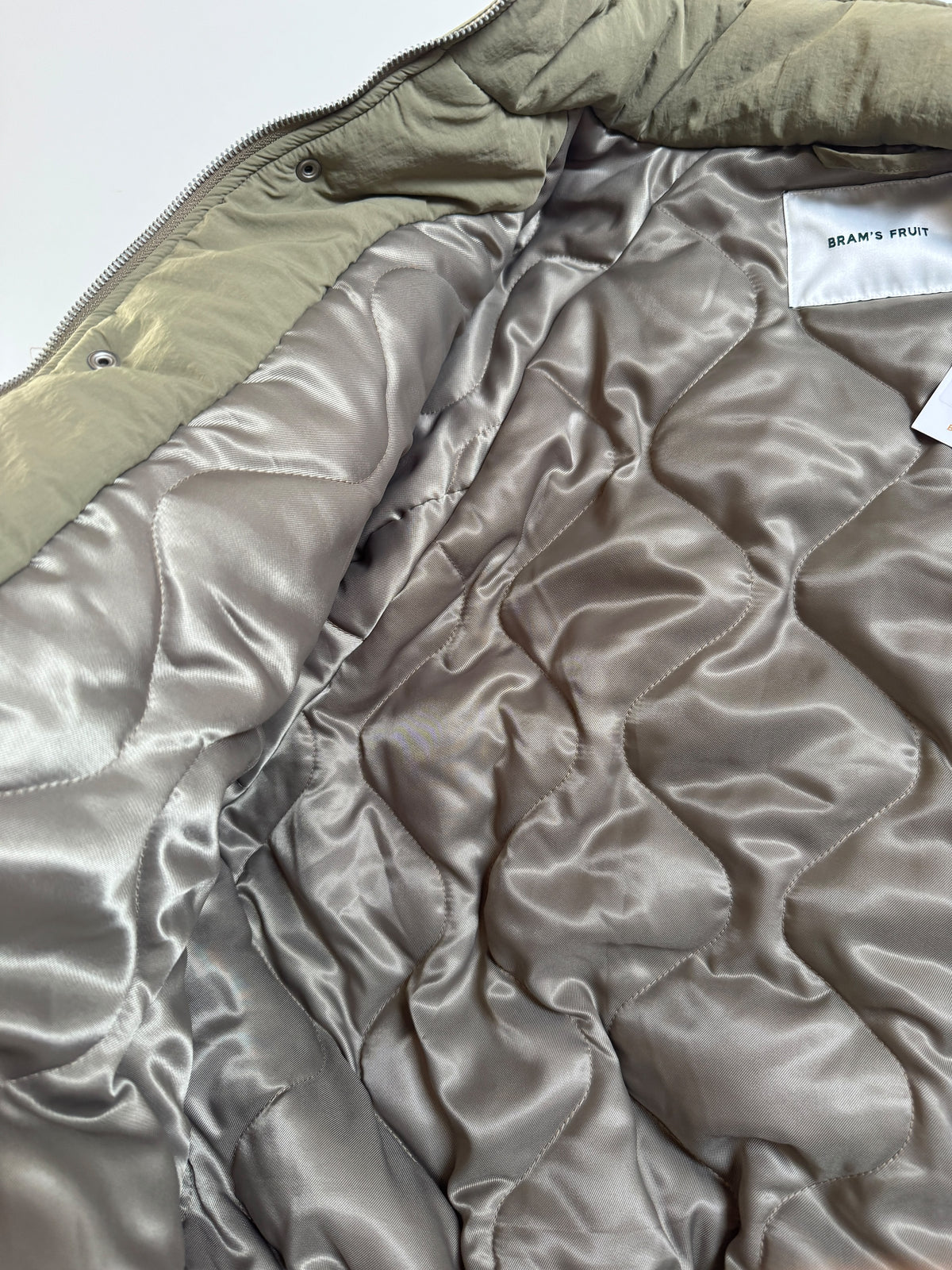 Brams Fruit – Emblem Patch Padded Jacket – Green