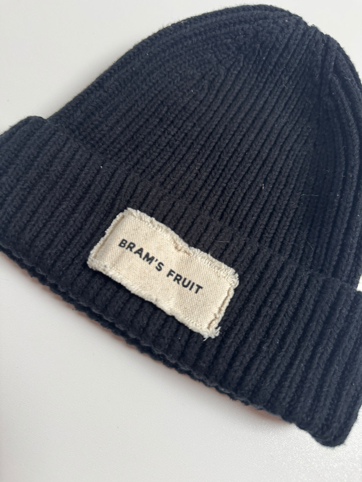 Brams Fruit – Beanie Distressed Label – Black
