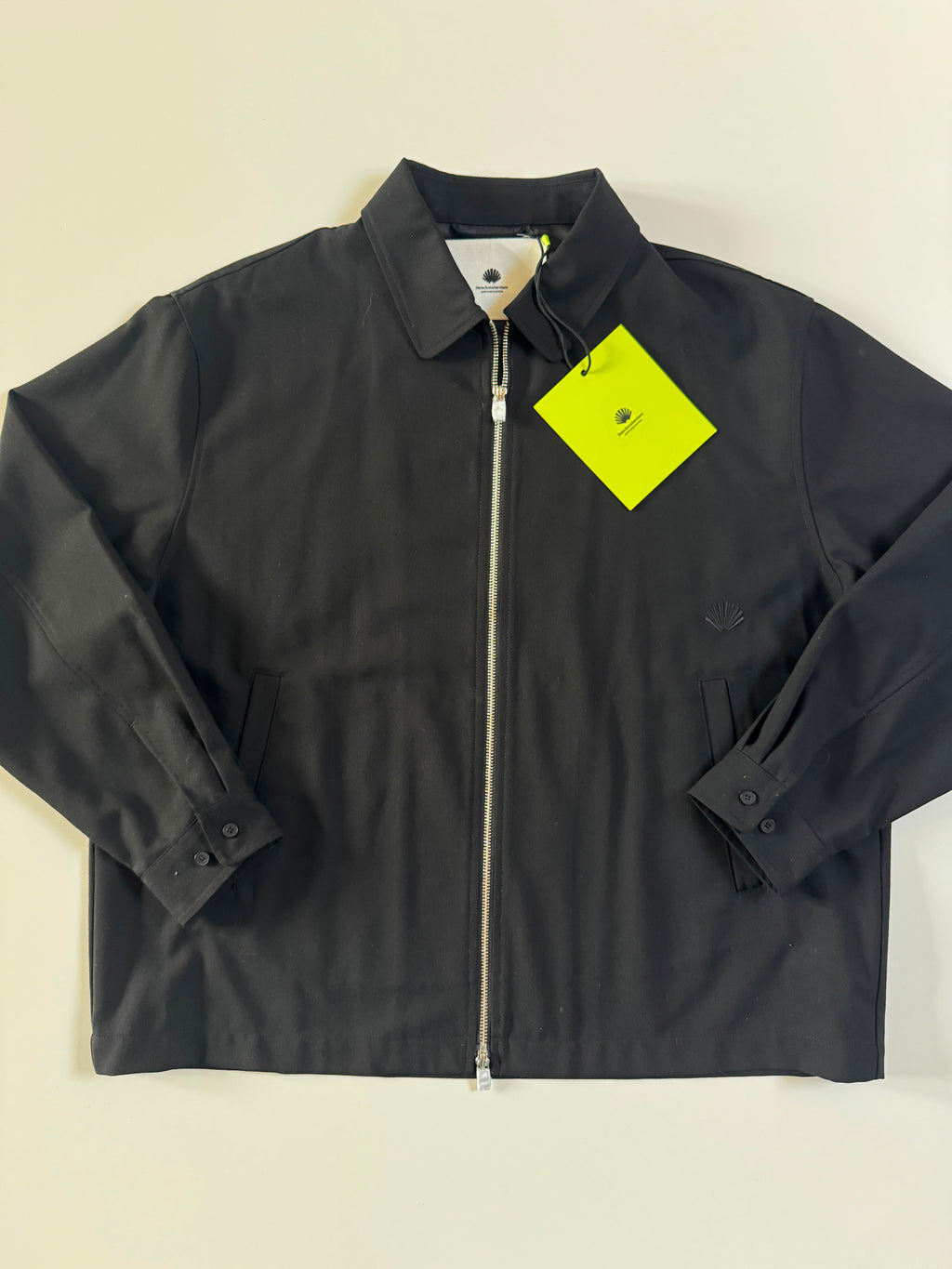 New Amsterdam Surf Association Lined Wool Overshirt Jacket – Black