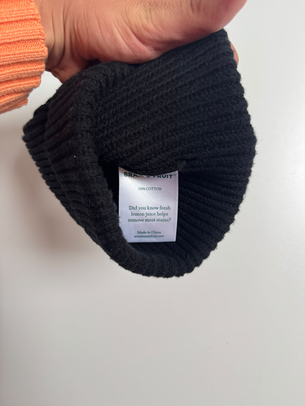 Brams Fruit – Beanie Distressed Label – Black