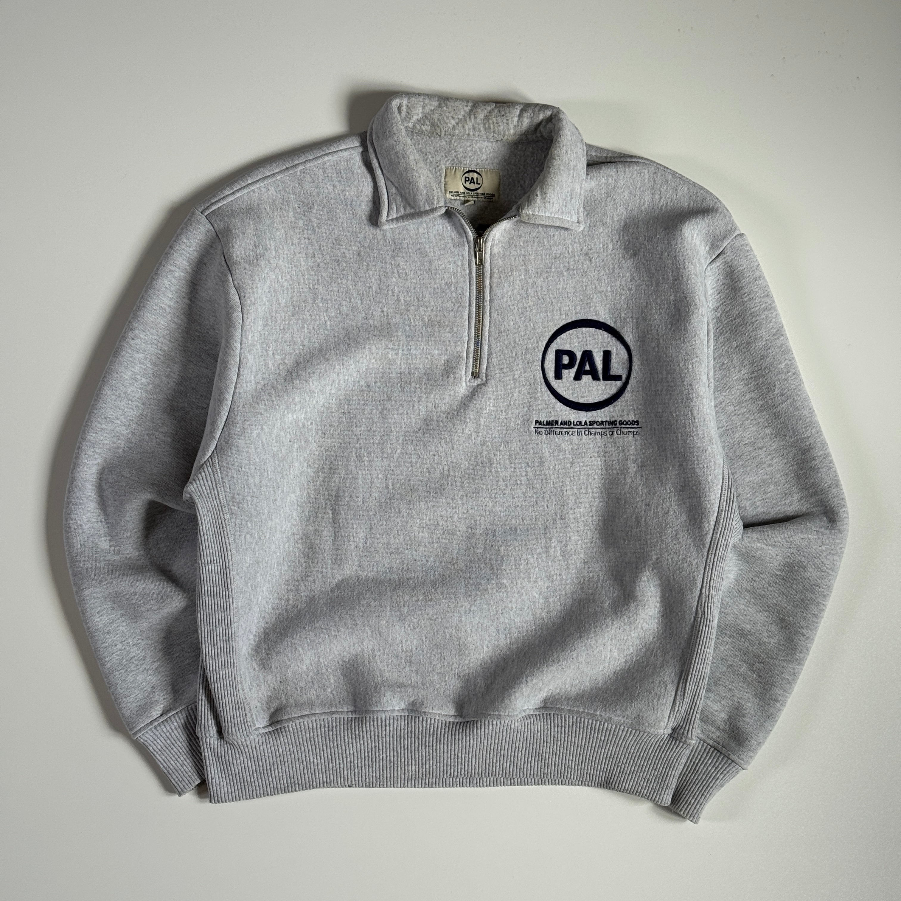 PAL SPORTING GOODS Company Half Zip Sweater Grijs L