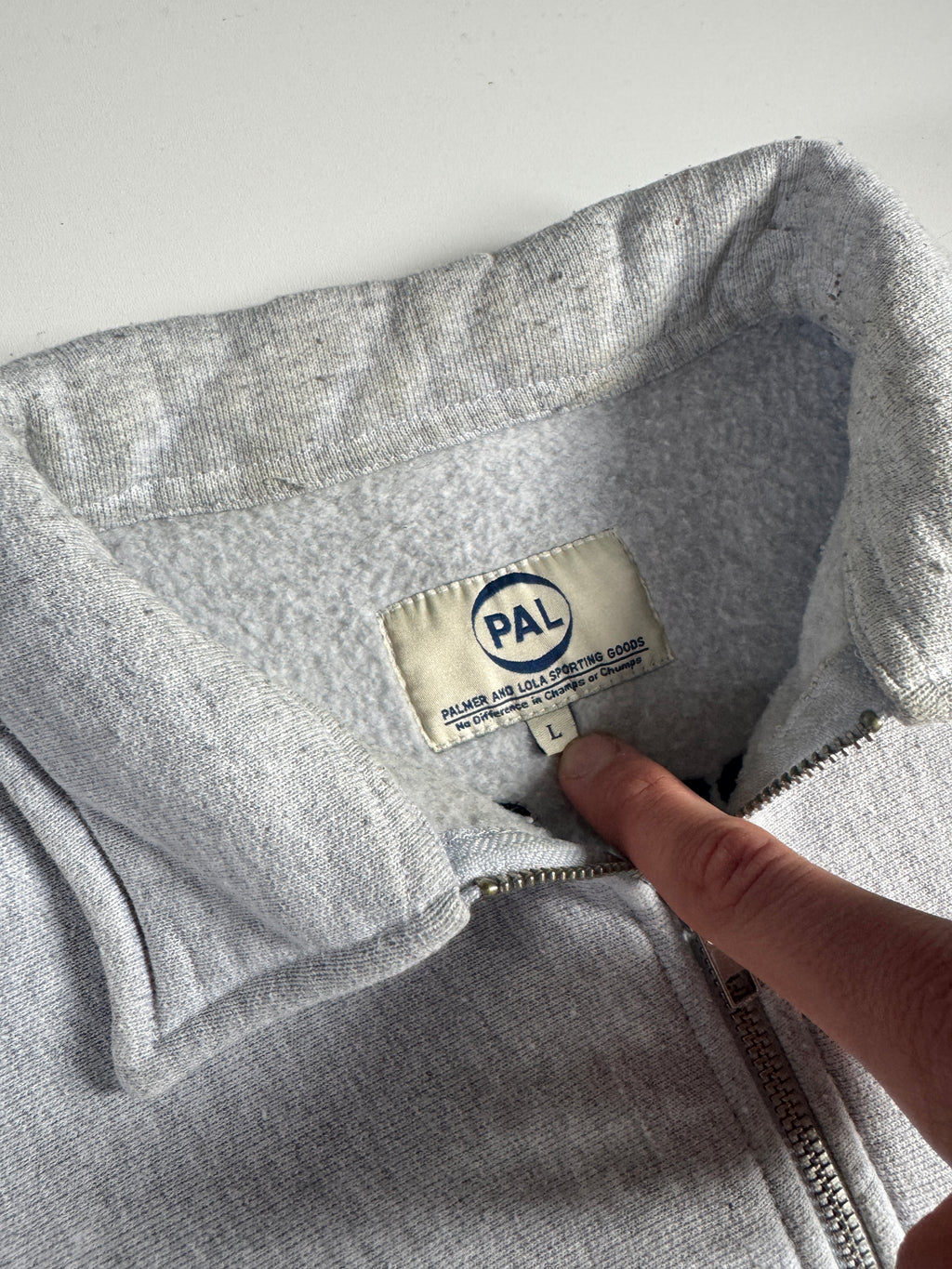 PAL SPORTING GOODS Company Half Zip Sweater Grijs L