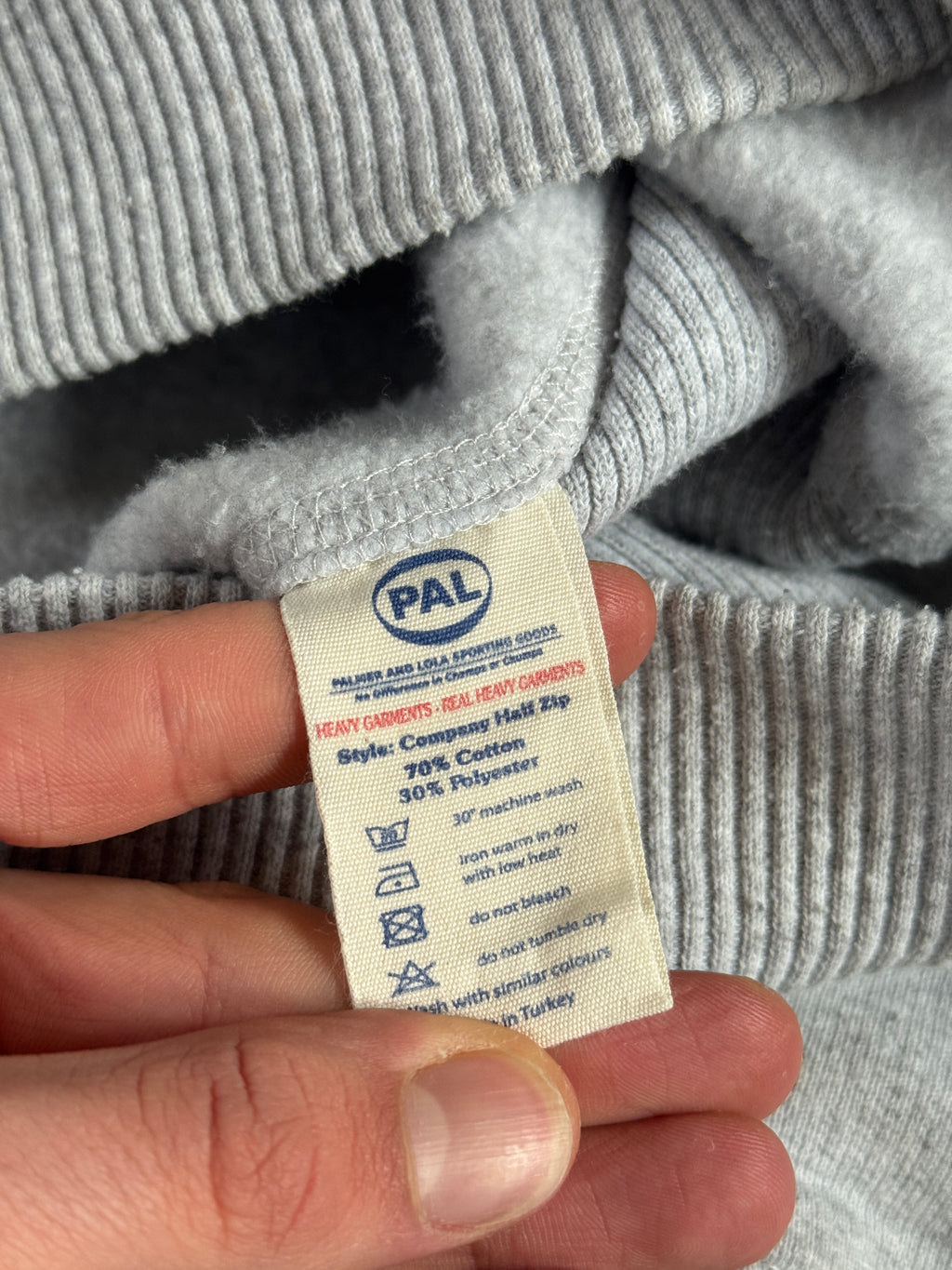 PAL SPORTING GOODS Company Half Zip Sweater Grijs L