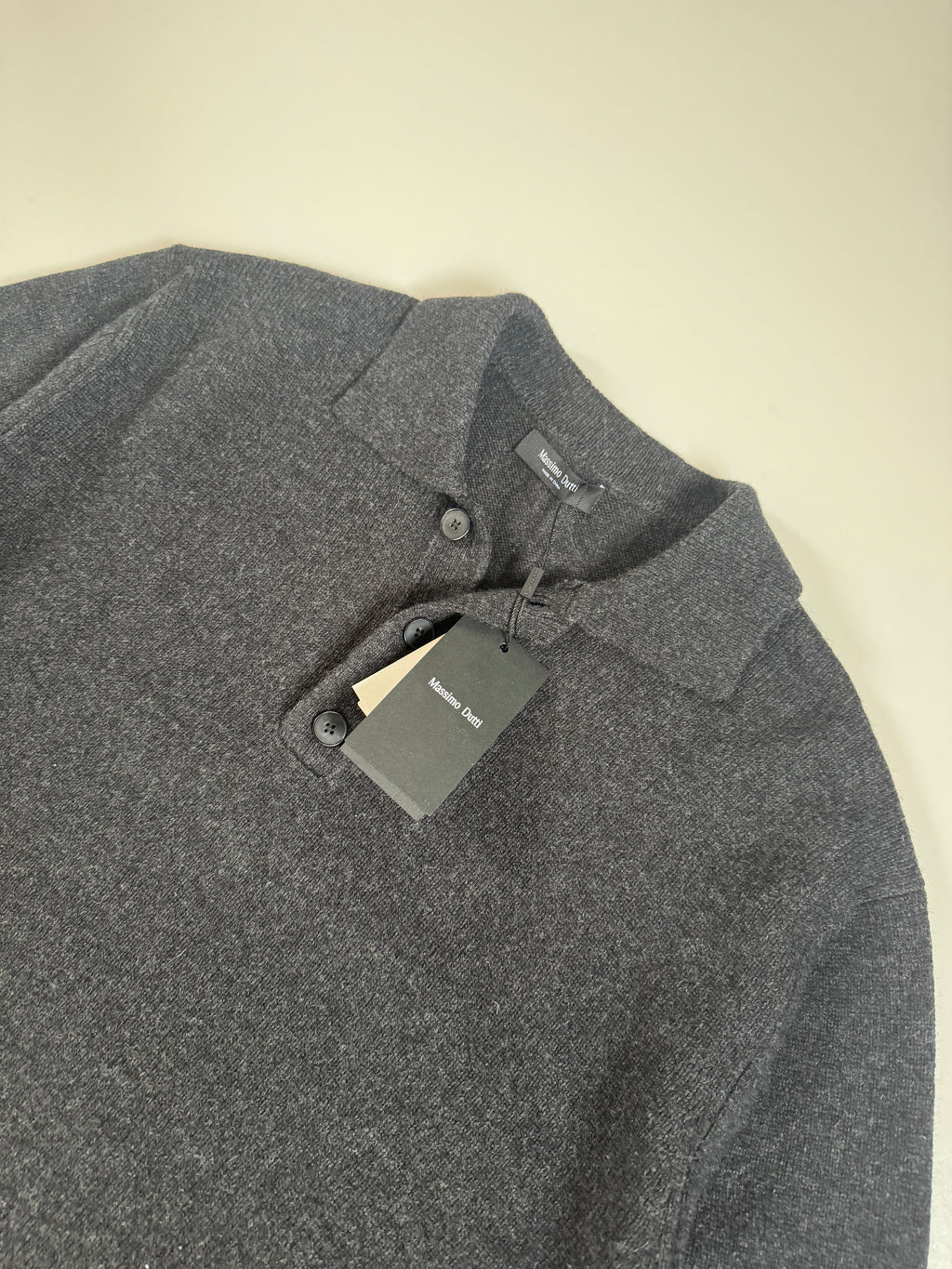 Massimo Dutti Tricot polosweater from wool mix M