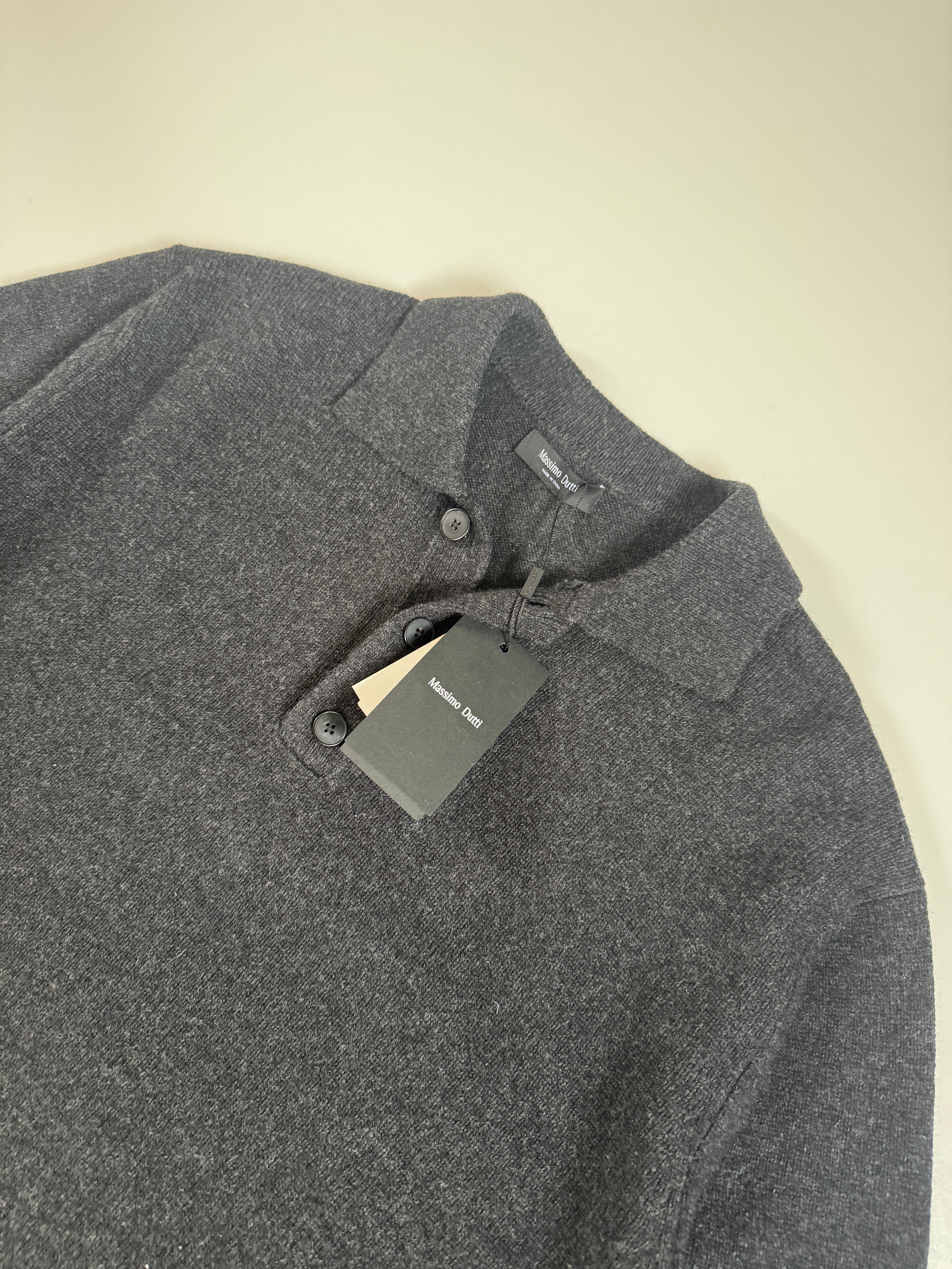 Massimo Dutti Tricot polosweater from wool mix M