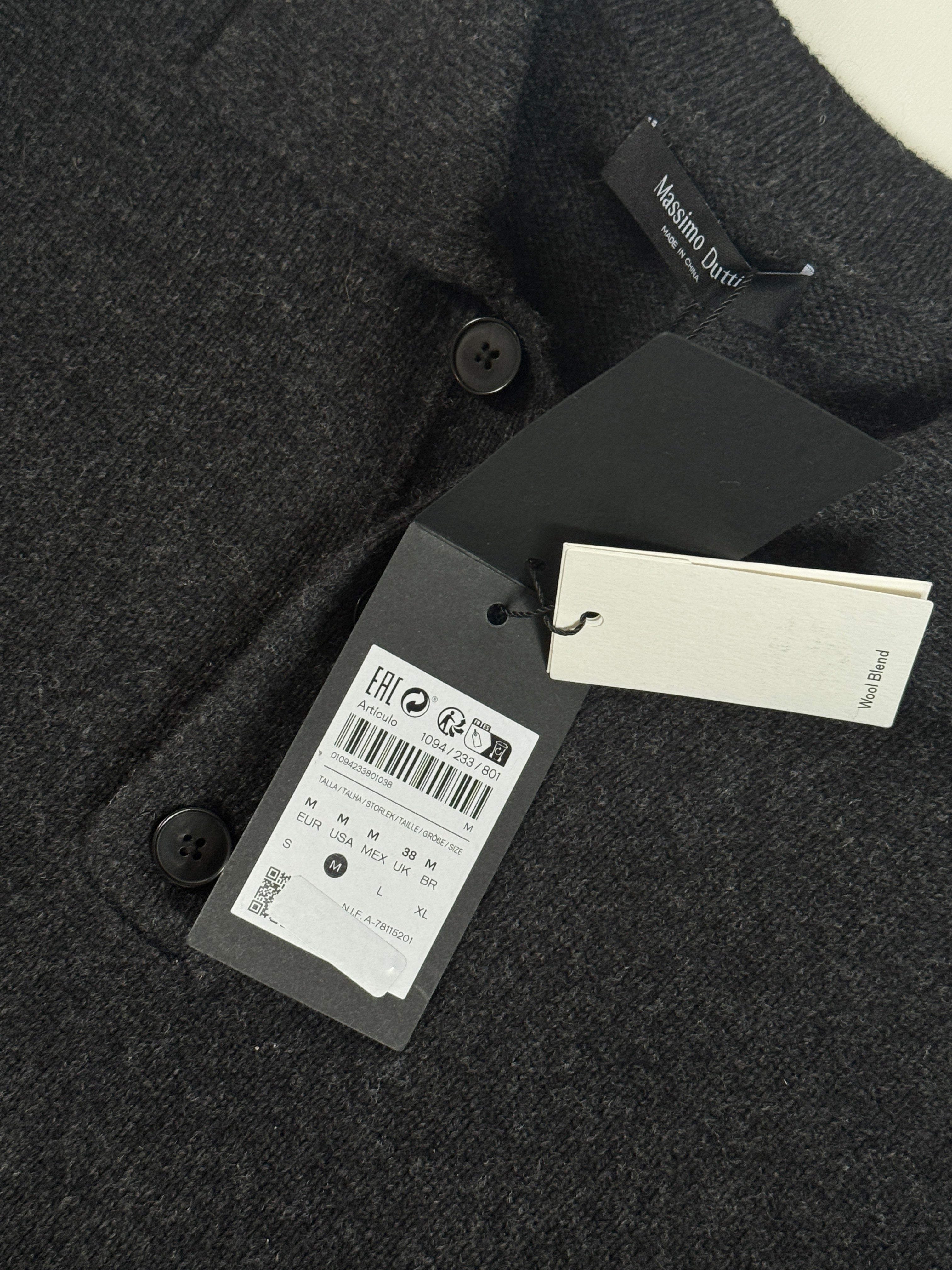 Massimo Dutti Tricot polosweater from wool mix M