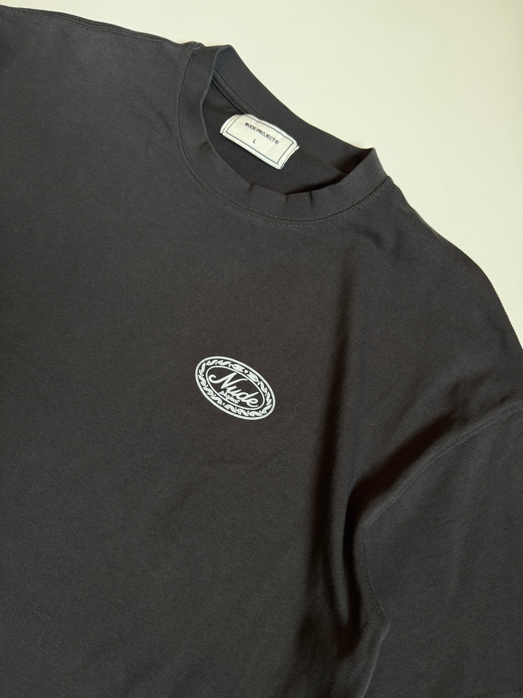 Nude project declaration T-shirt ash L