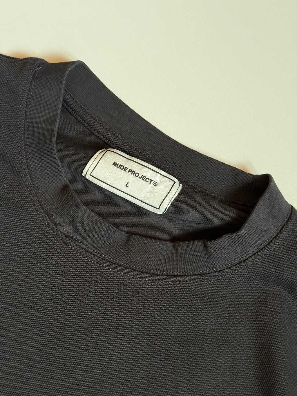 Nude project declaration T-shirt ash L