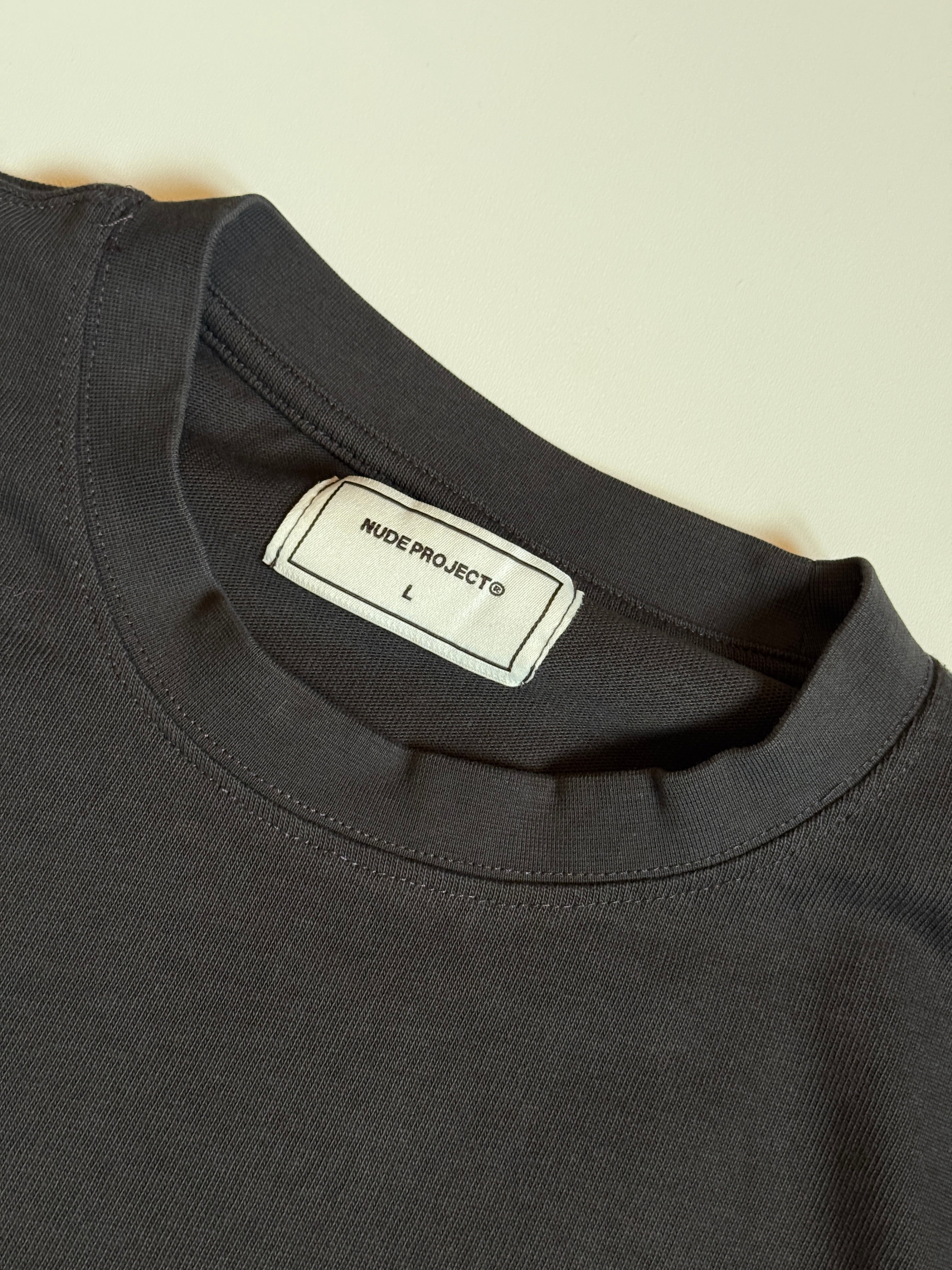 Nude project declaration T-shirt ash L