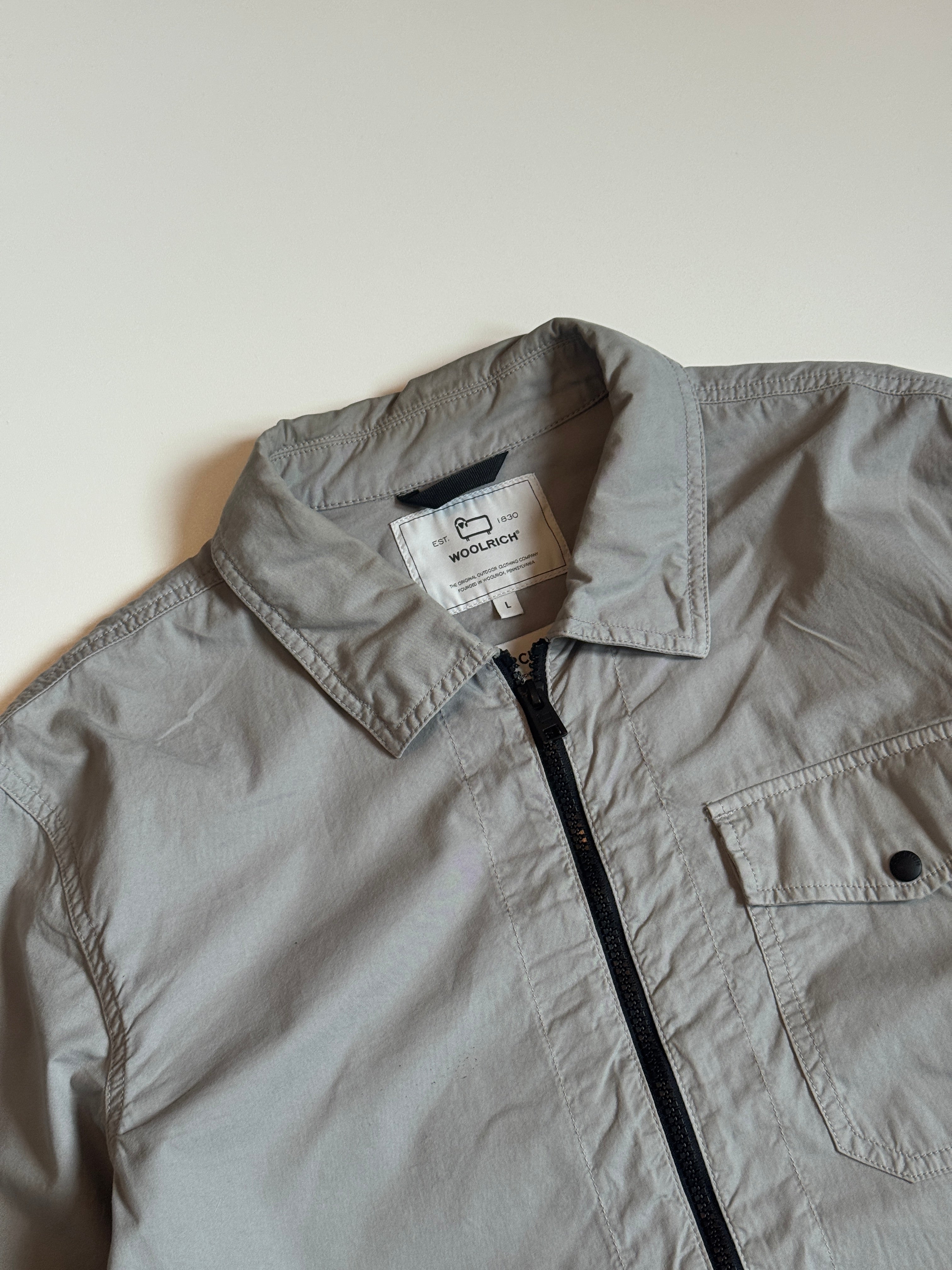 Woolrich Gabardine Overshirt Lake Olive Brand L