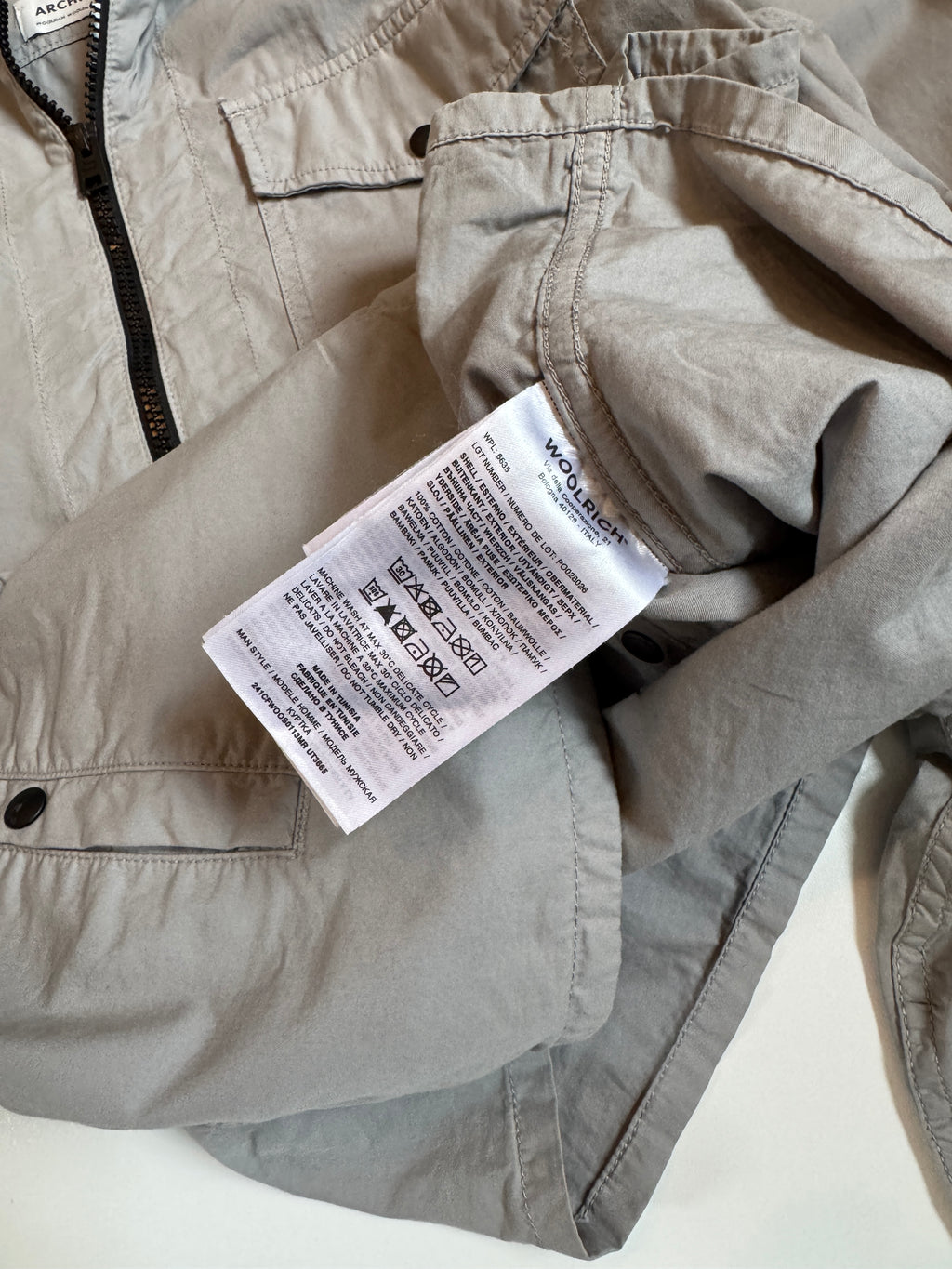 Woolrich Gabardine Overshirt Lake Olive Brand L