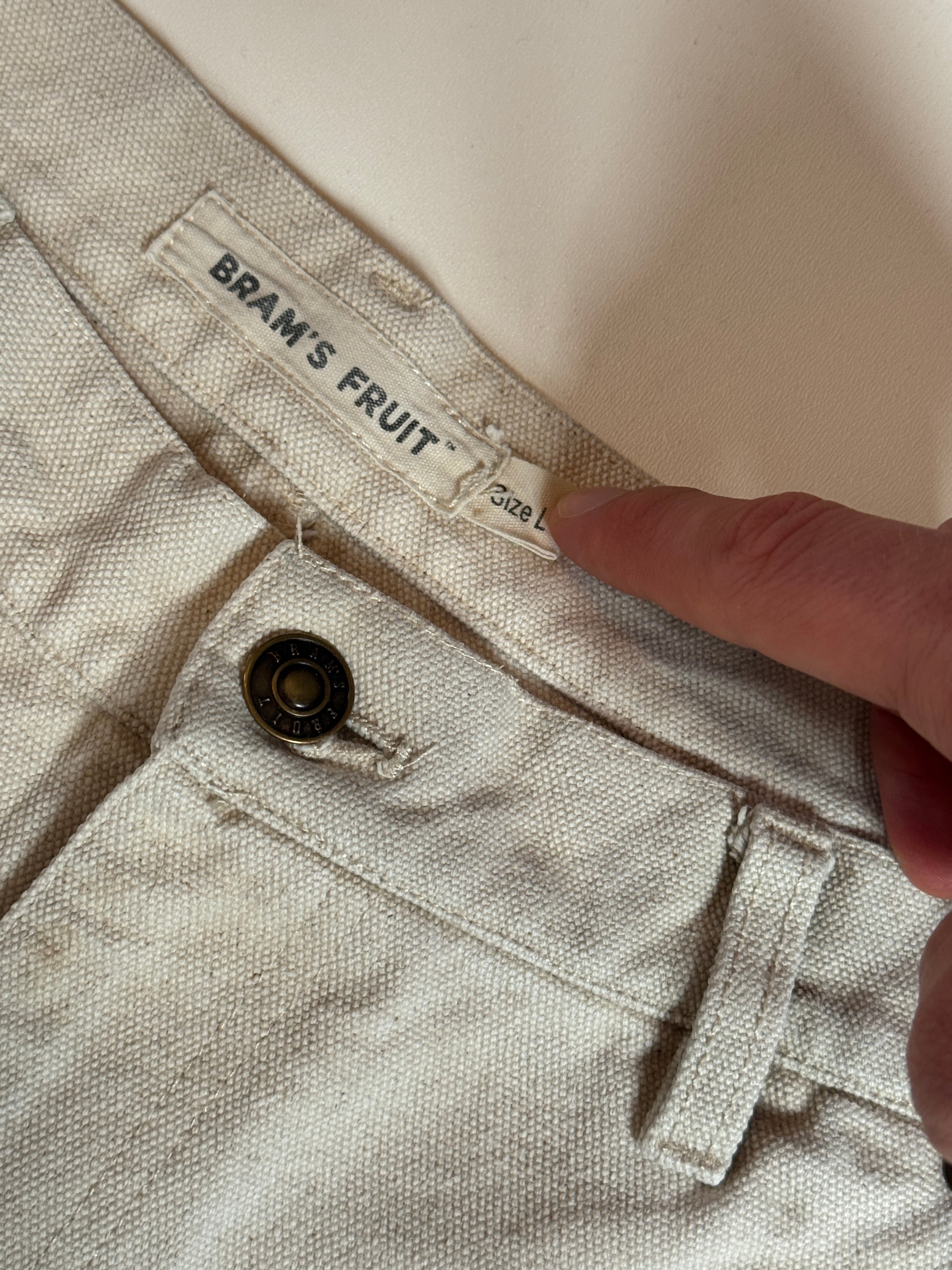 BRAM'S FRUIT Twill Trousers Beige L
