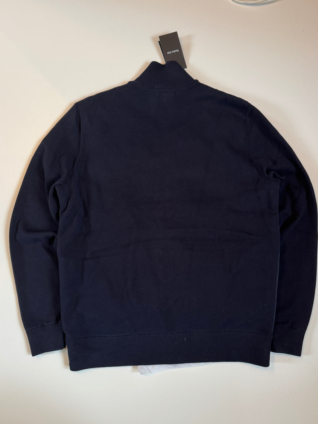 Massimo Dutti Quilted knit jacket with contrast Brand L
