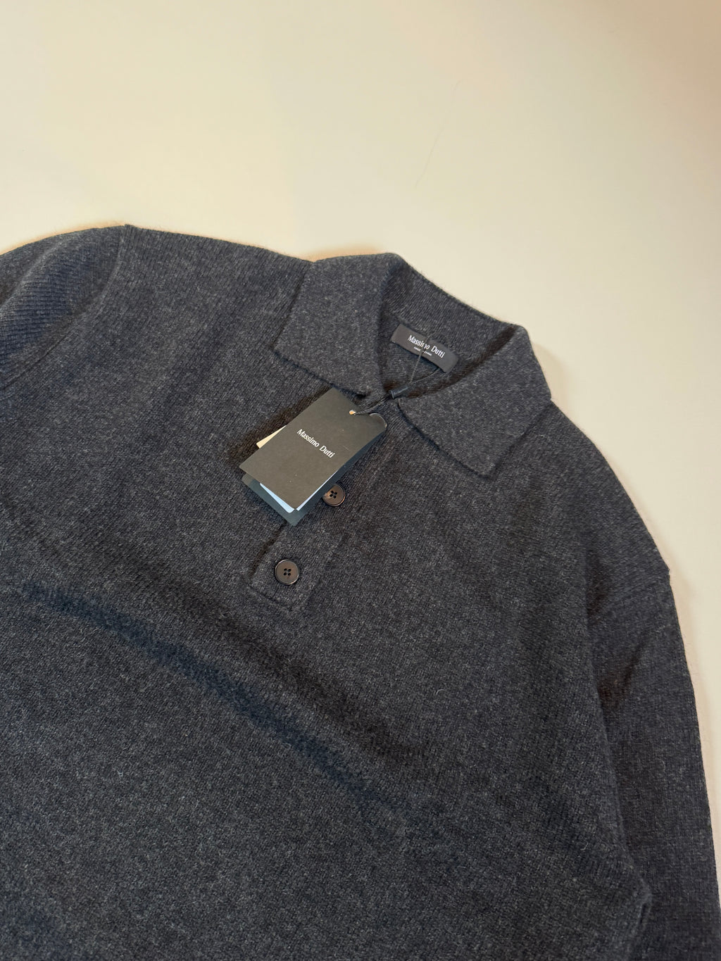 Massimo Dutti Knit polo sweater (wool blend) M