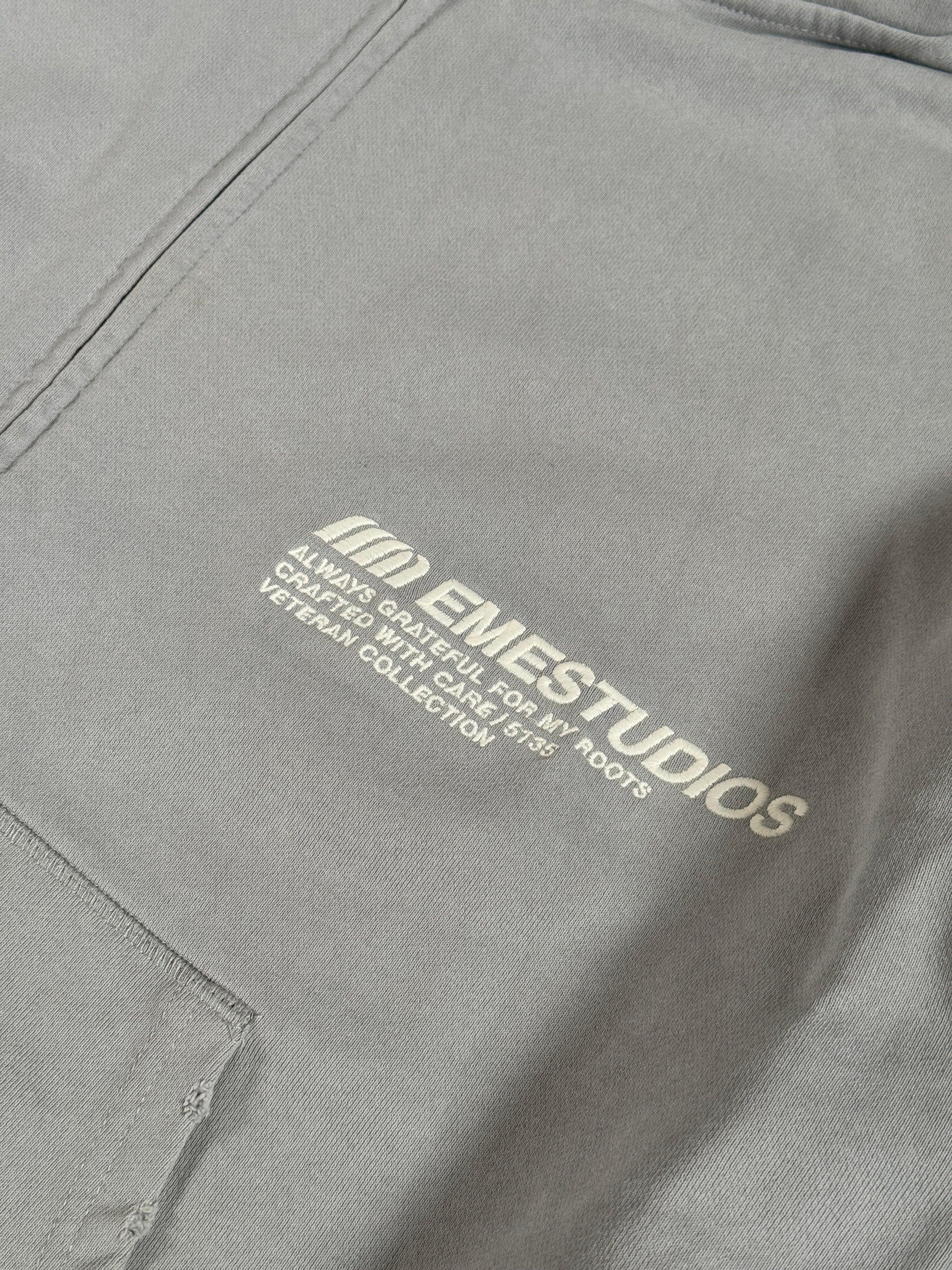 EME STUDIOS ALWAYS GRATEFUL Heather Grey Full Zip M