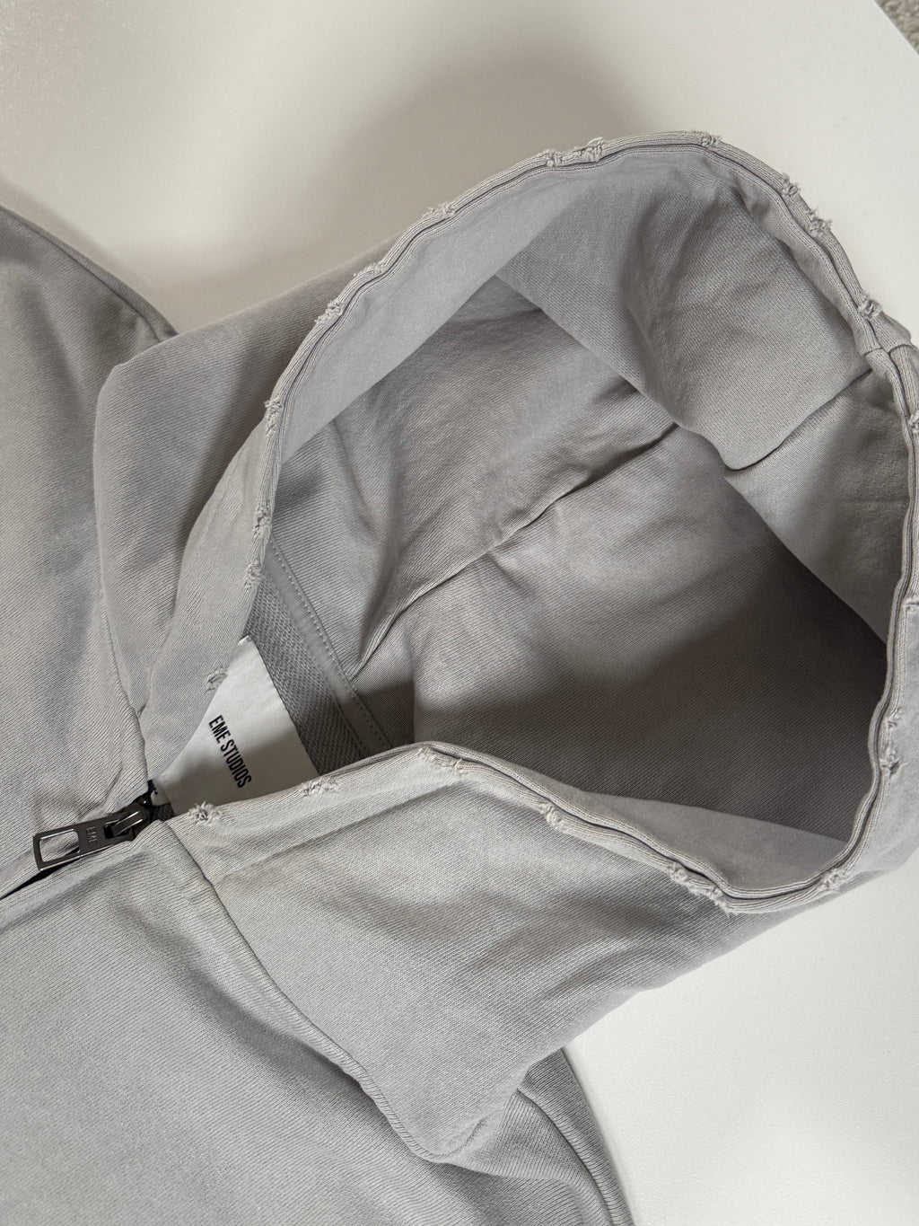 EME STUDIOS ALWAYS GRATEFUL Heather Grey Full Zip M