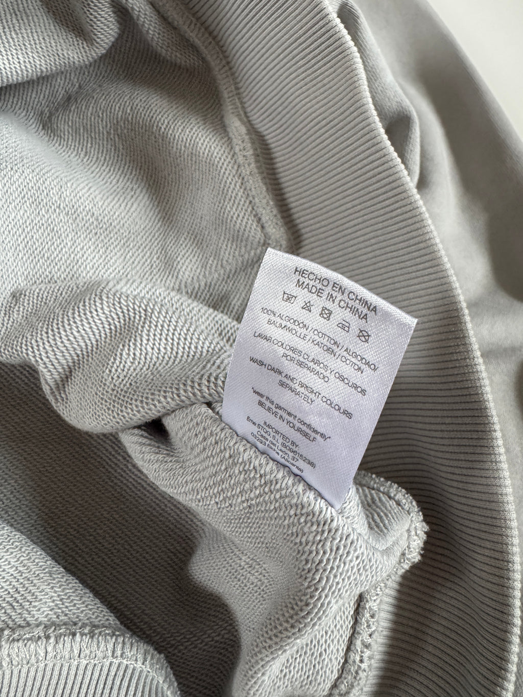 EME STUDIOS ALWAYS GRATEFUL Heather Grey Full Zip M