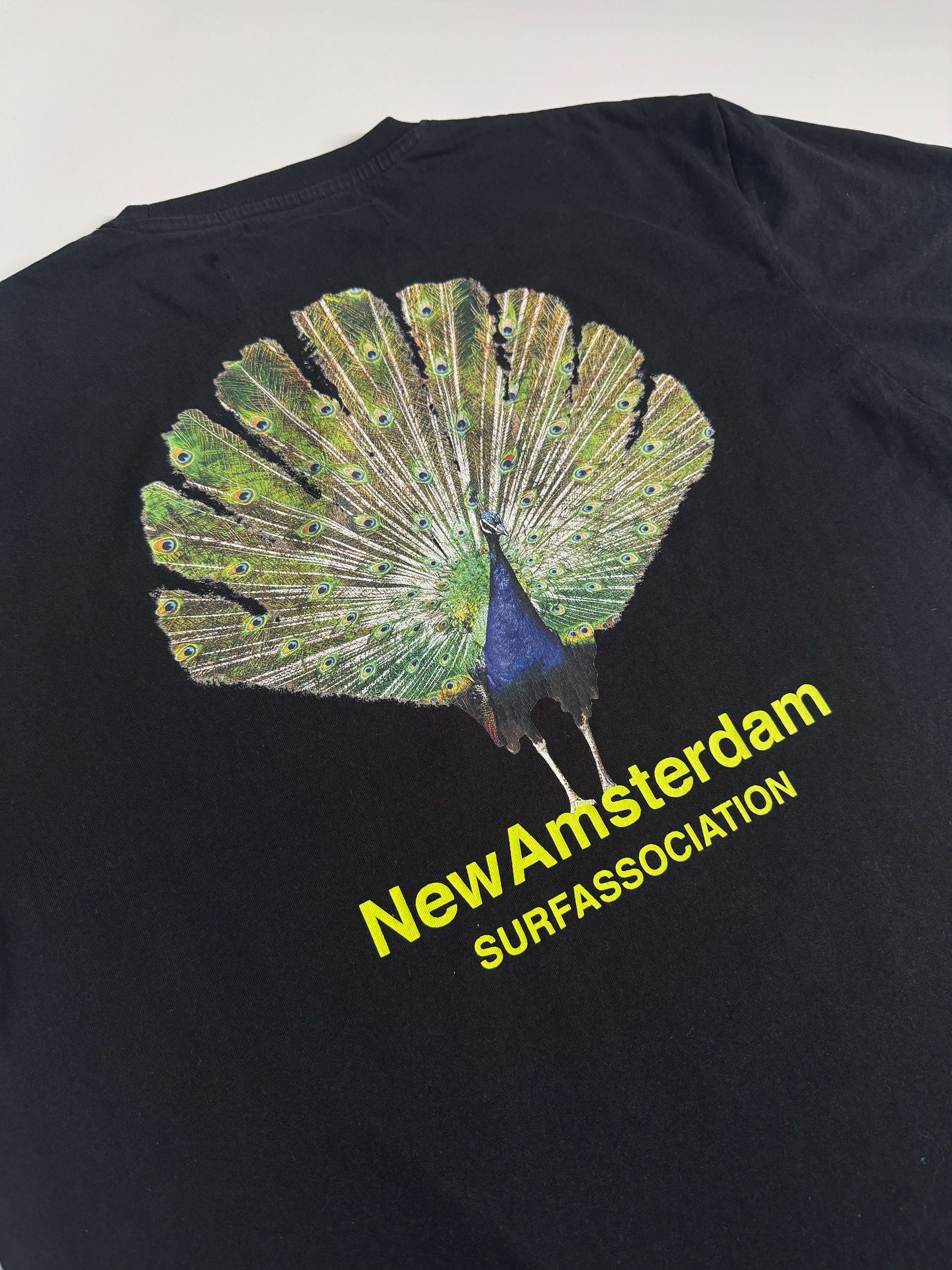 New Amsterdam Surf Association peacock T-shirt L
