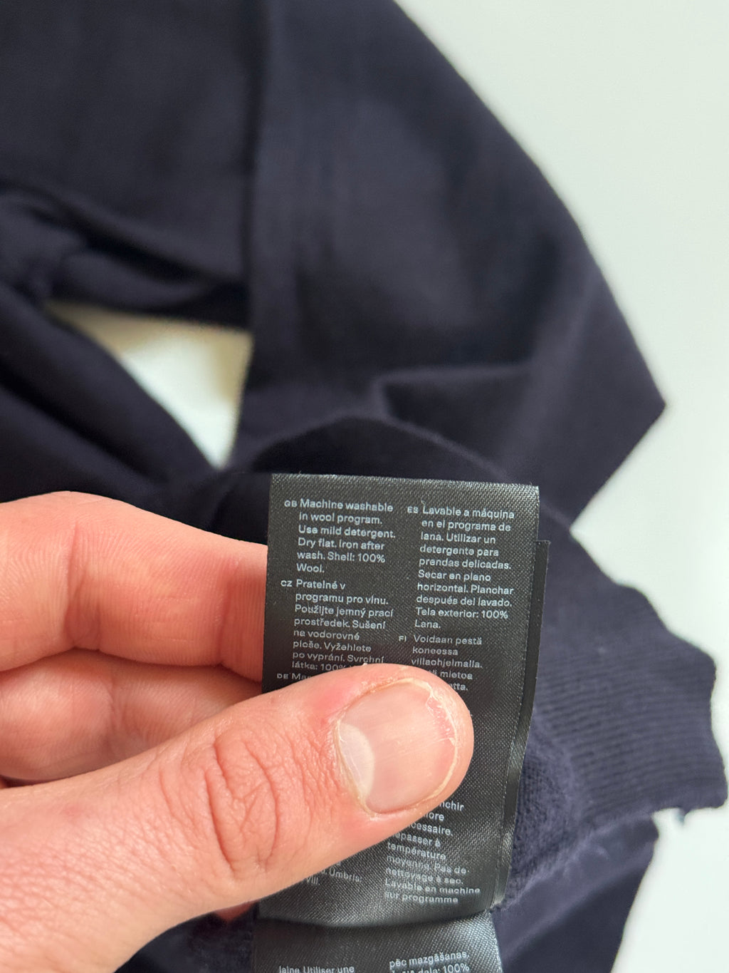 ARKET merino polo sweater L/XL