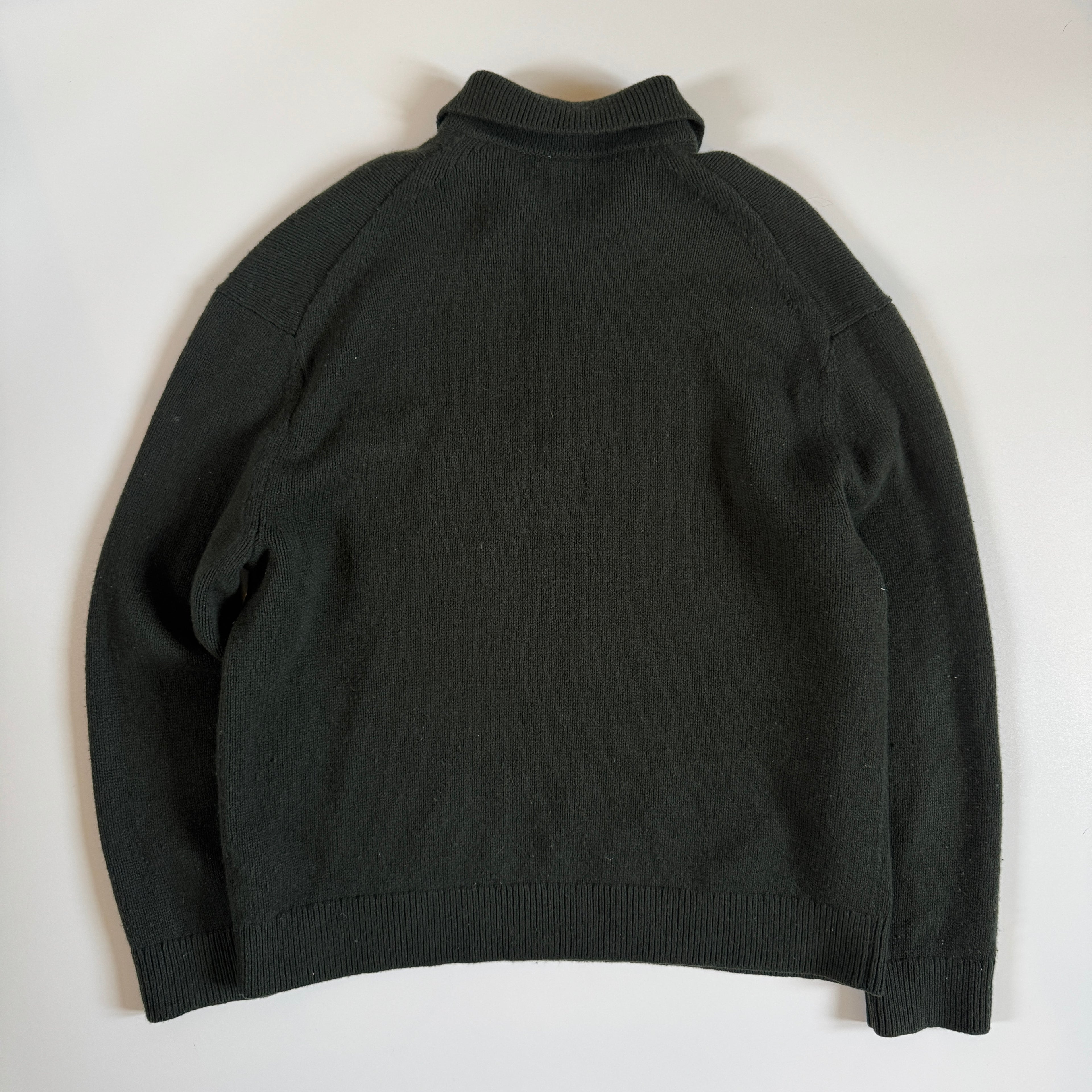 ARKET Knitted Wool Zip Polo Shirt XL 100% wool