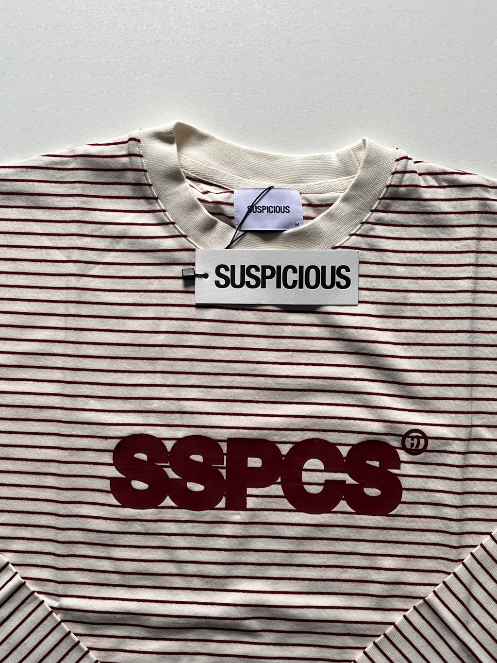 Suspicous Antwerp Striped Longsleeve - Red & White M