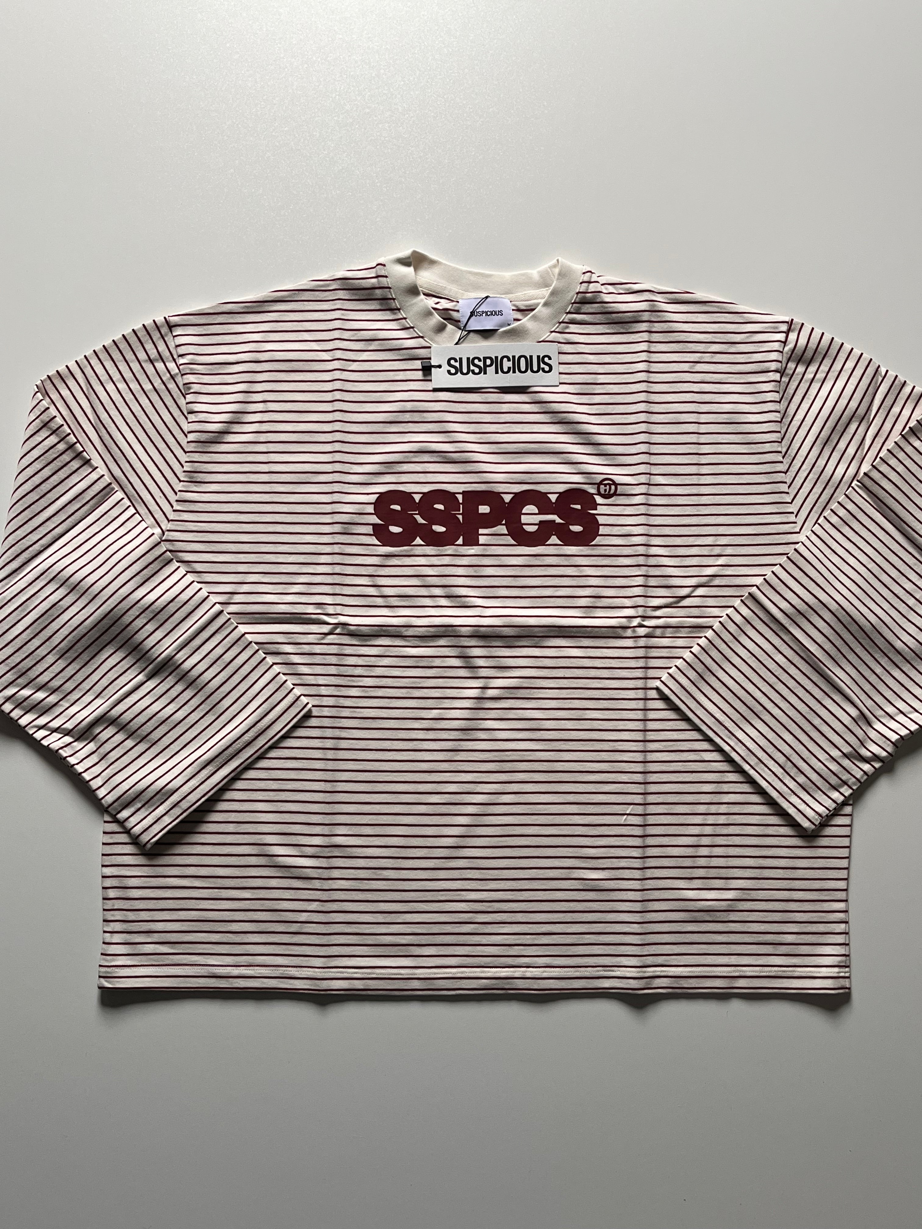 Suspicous Antwerp Striped Longsleeve - Red & White M