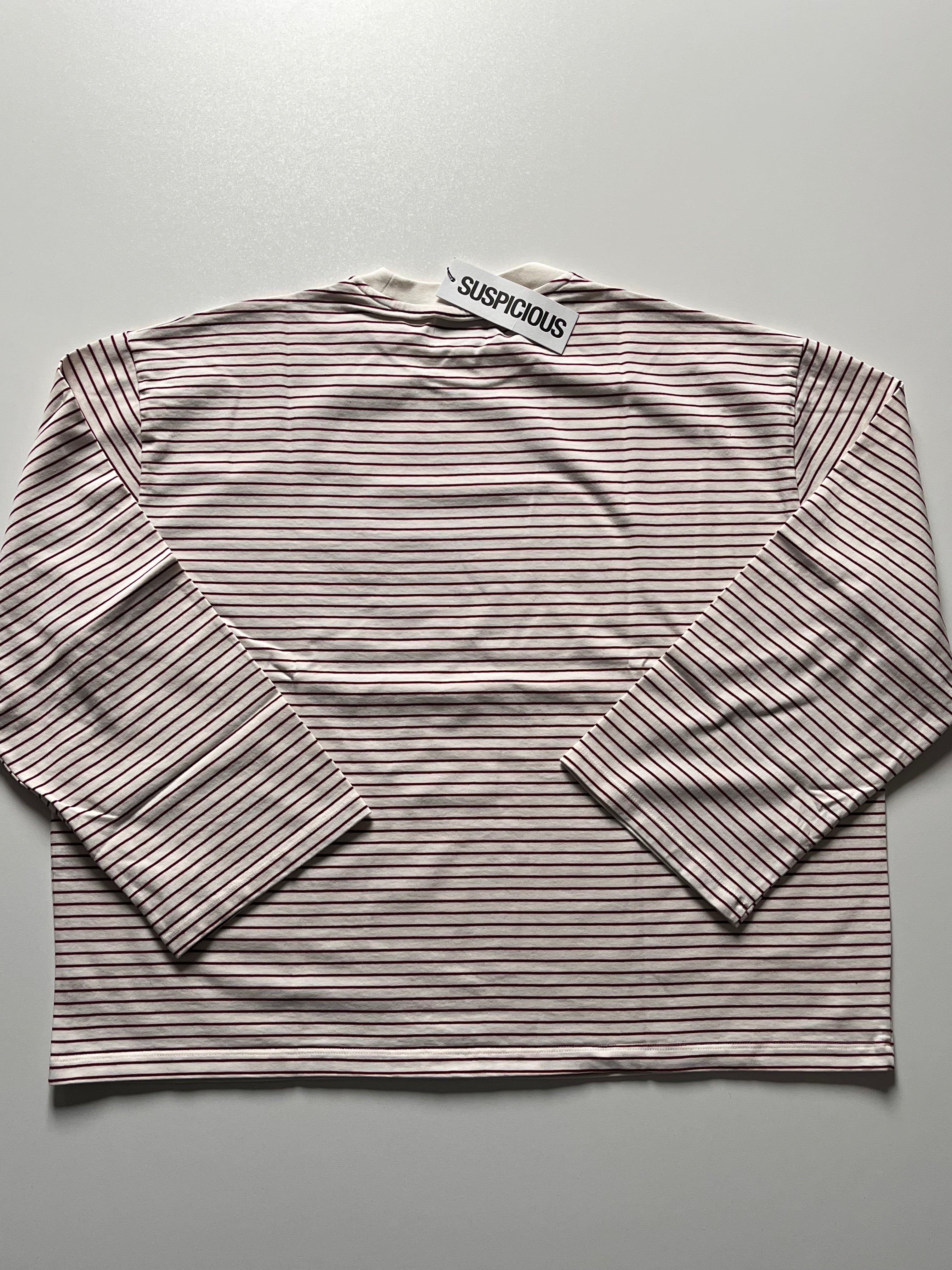 Suspicous Antwerp Striped Longsleeve - Red & White M
