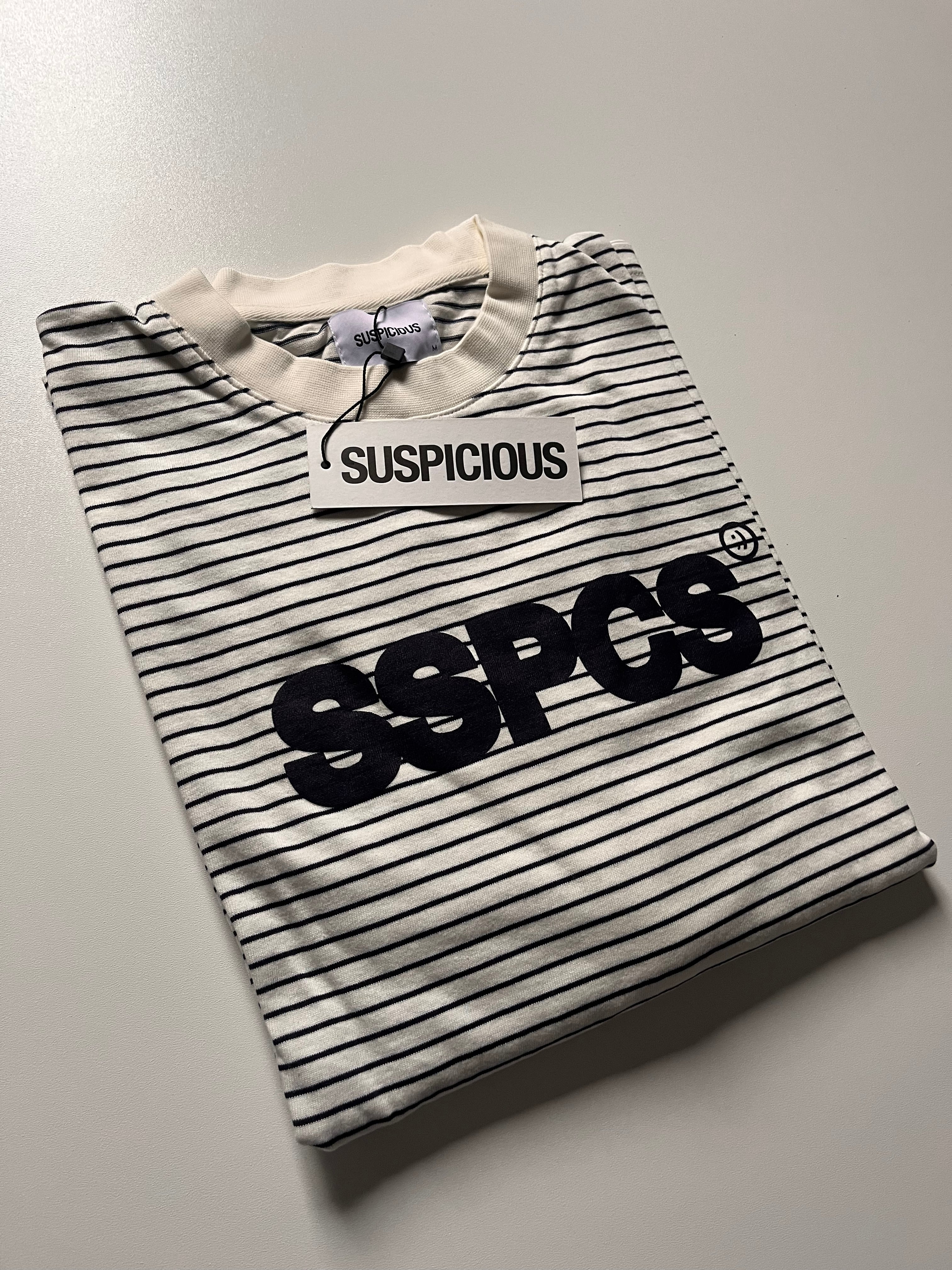 Suspicous Antwerp Striped Longsleeve - White M