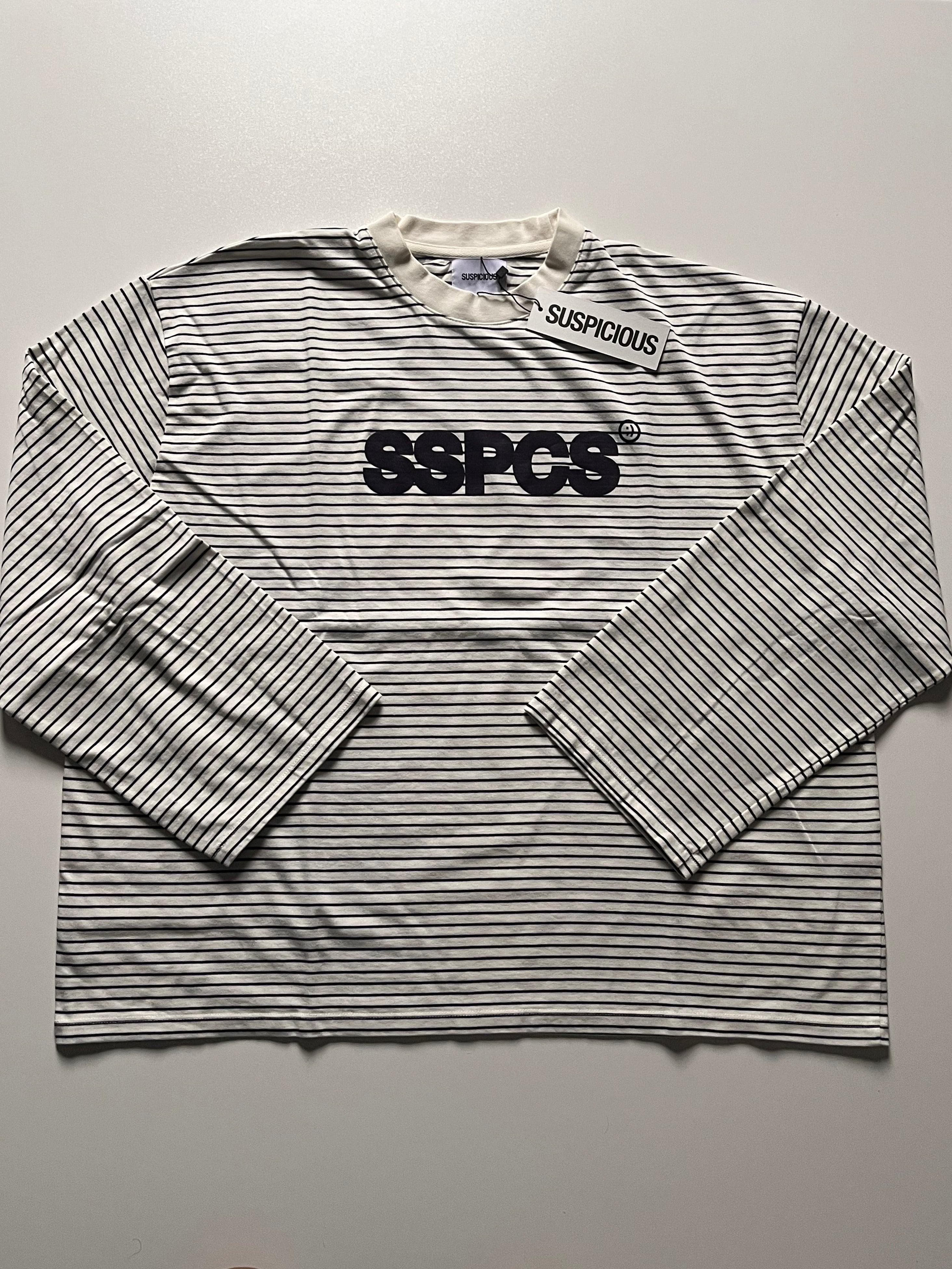 Suspicous Antwerp Striped Longsleeve - White M