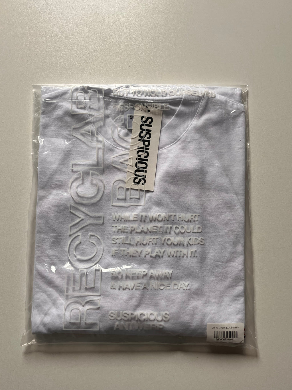 Suspicous Antwerp Global Longsleeve - White Size M