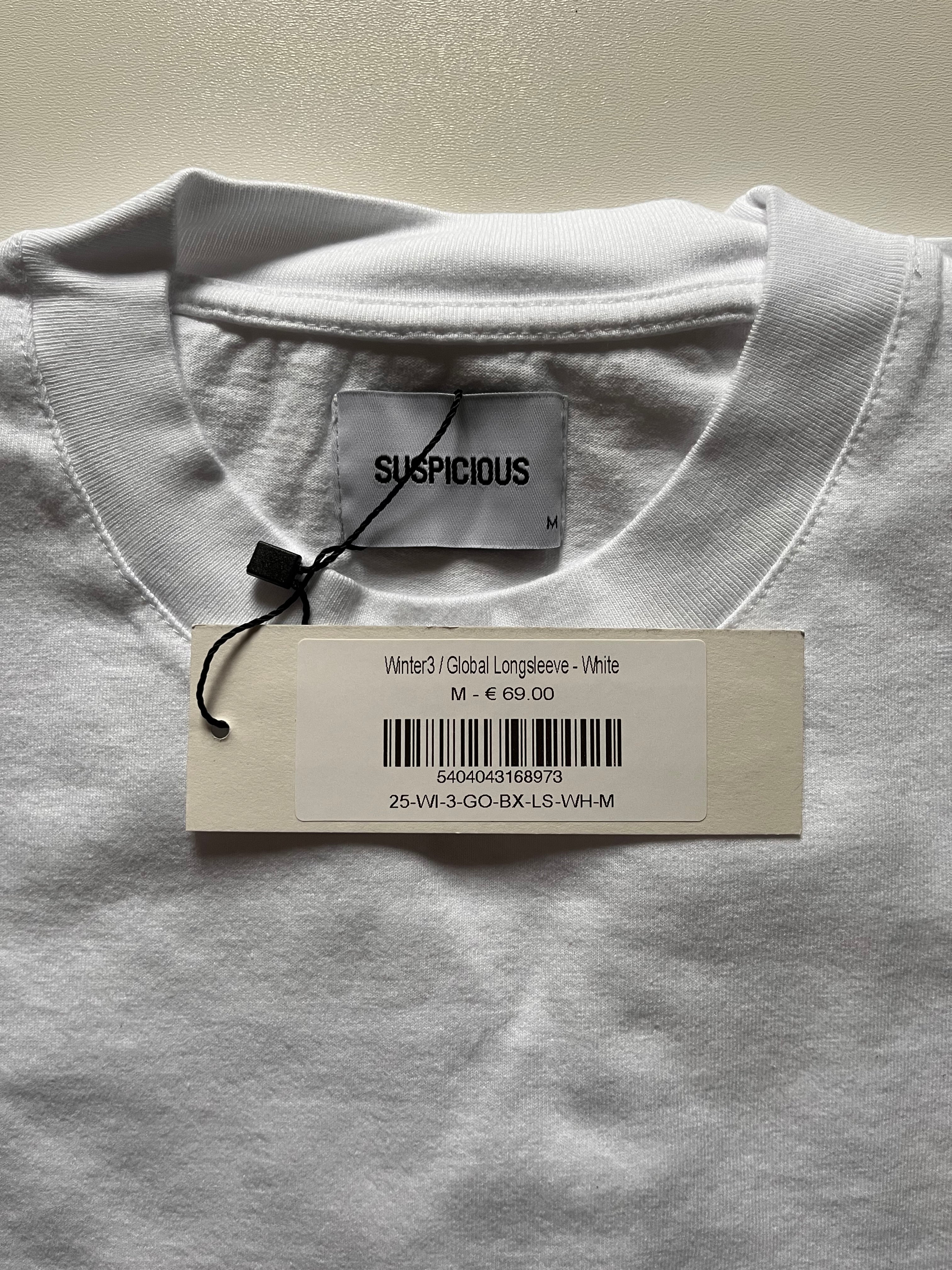 Suspicous Antwerp Global Longsleeve - White Size M