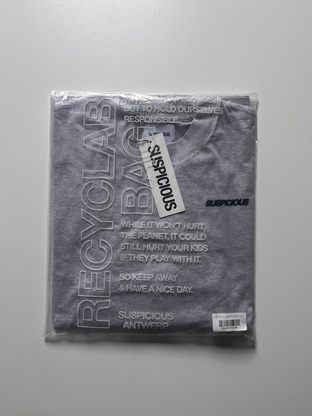 Suspicous Antwerp Longsleeve - Neutral Heather Size M