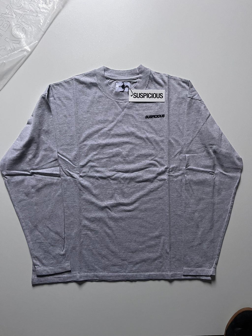Suspicous Antwerp Longsleeve - Neutral Heather Size M