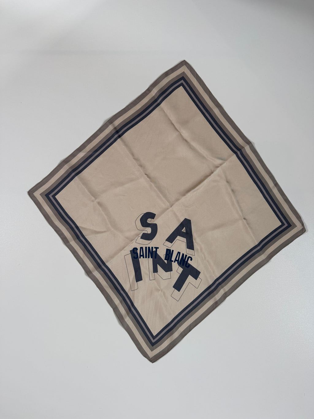 Saint Blanc Silk Scarf Off White