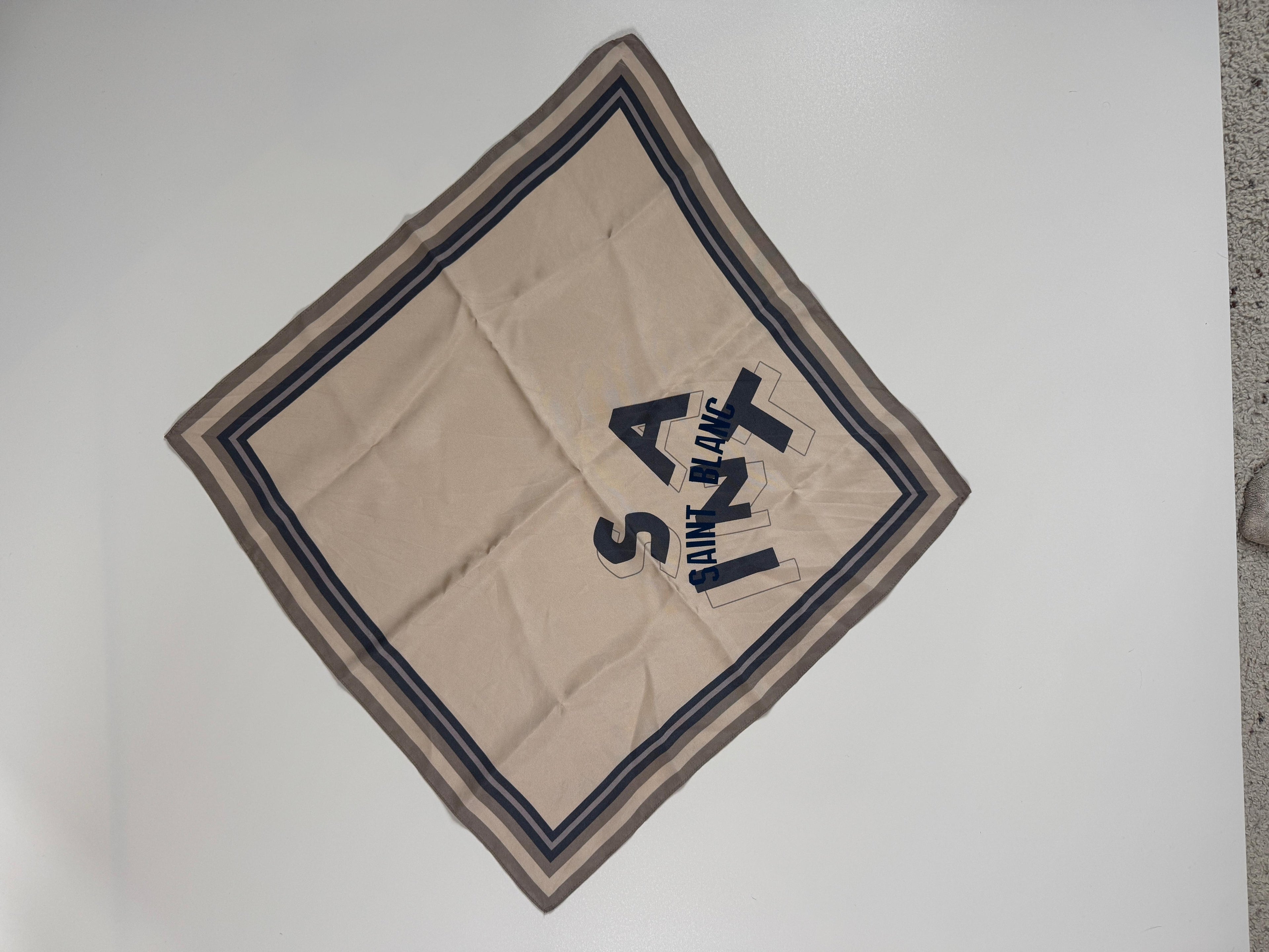 Saint Blanc Silk Scarf Off White