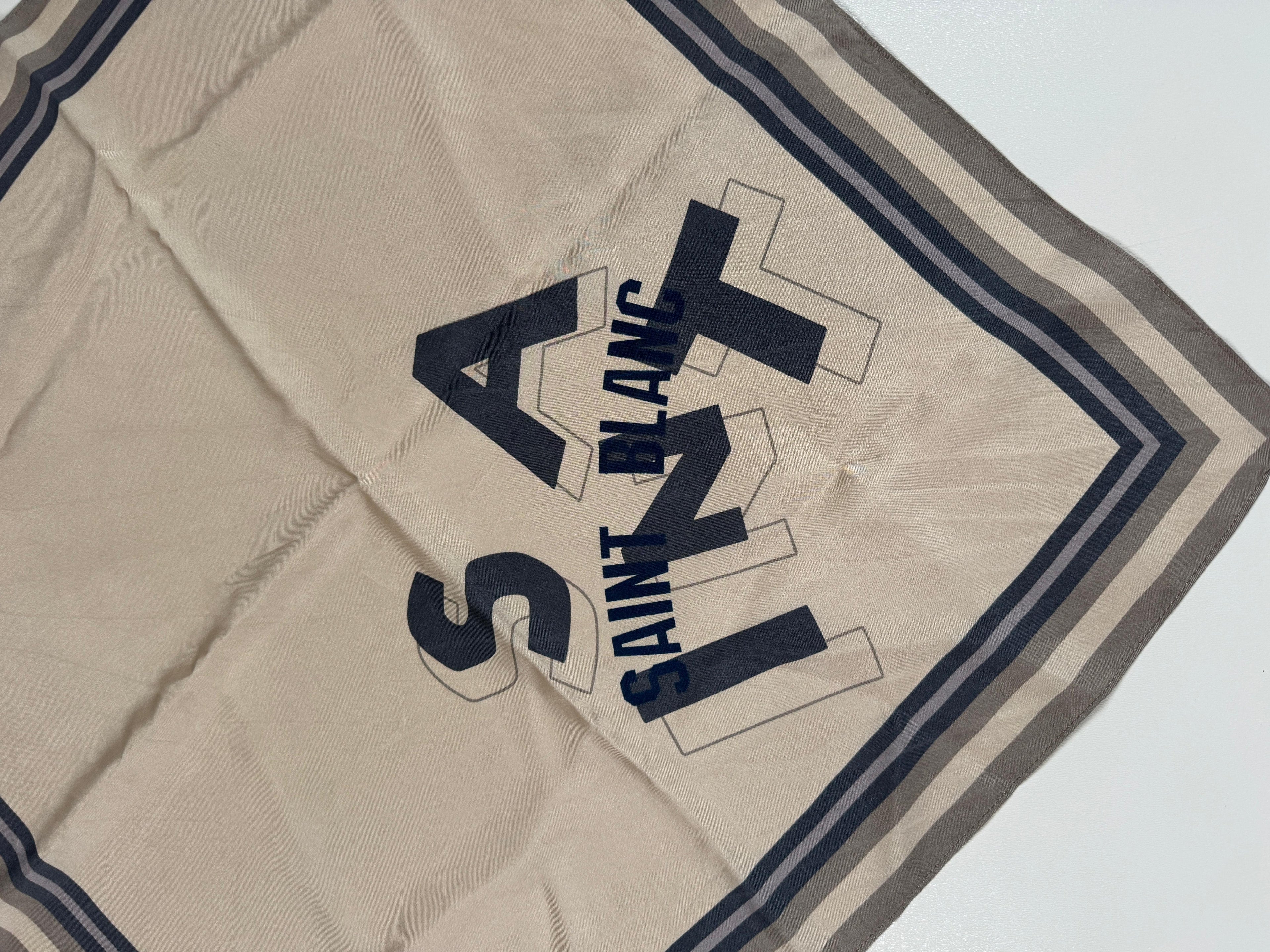 Saint Blanc Silk Scarf Off White