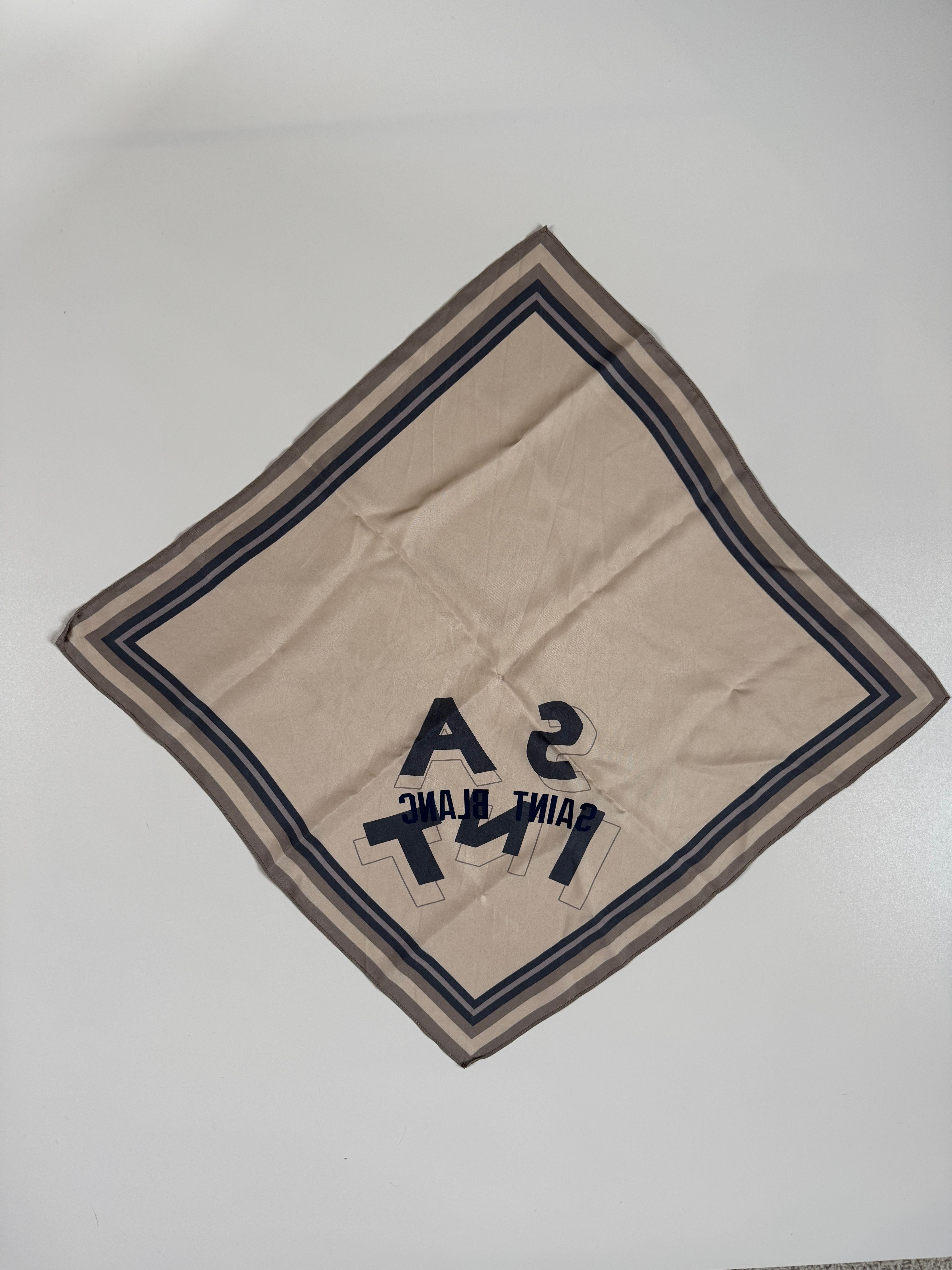Saint Blanc Silk Scarf Off White