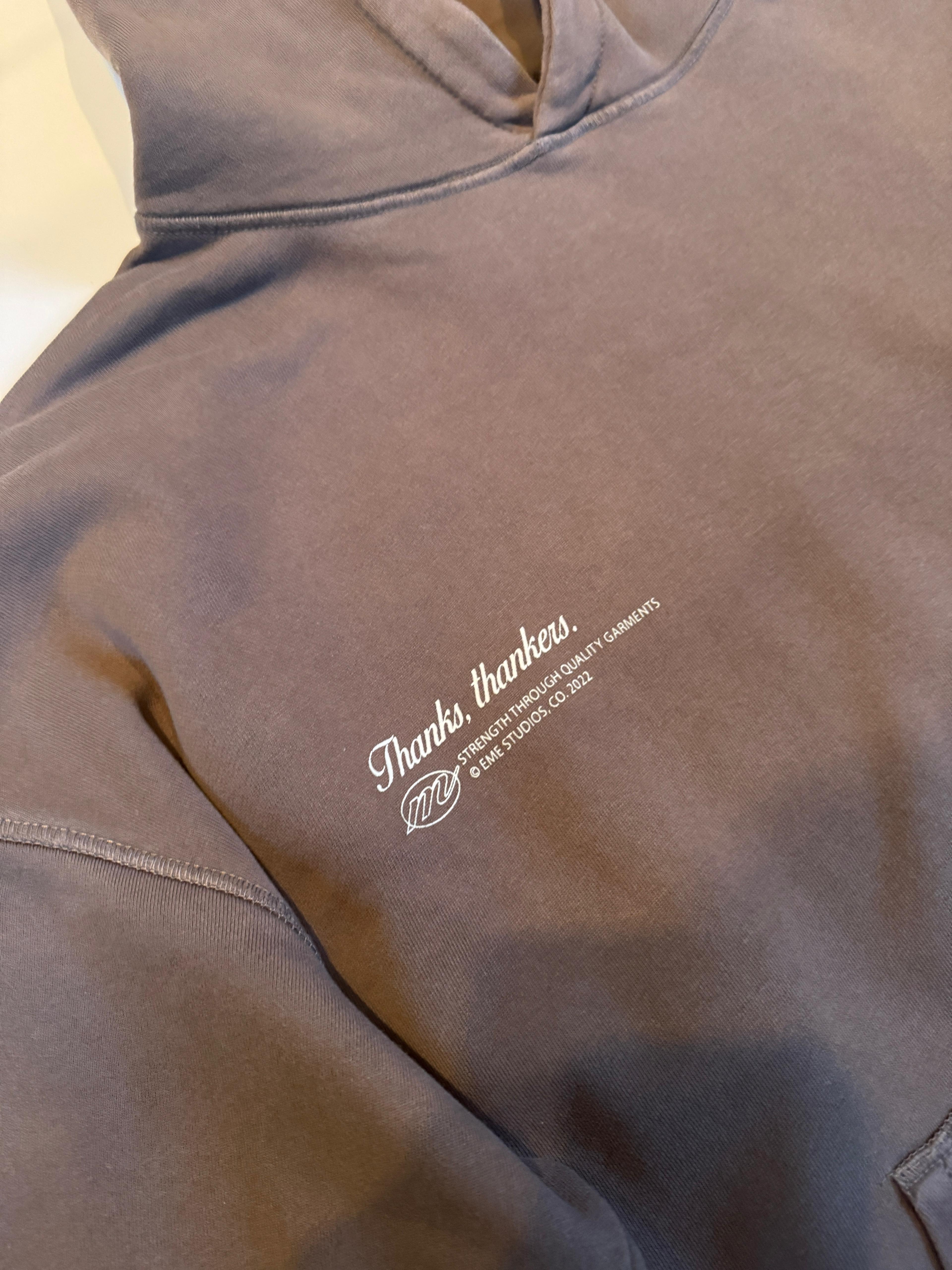 EME Studios hoodie with back print M