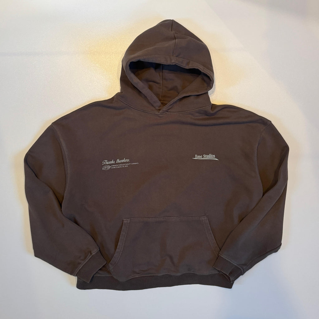 EME Studios hoodie with back print M