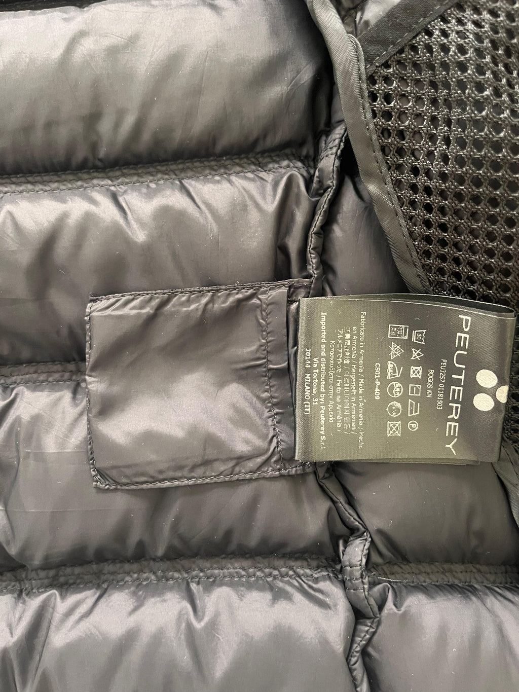 Peuterey Puffer Jacket Black - M