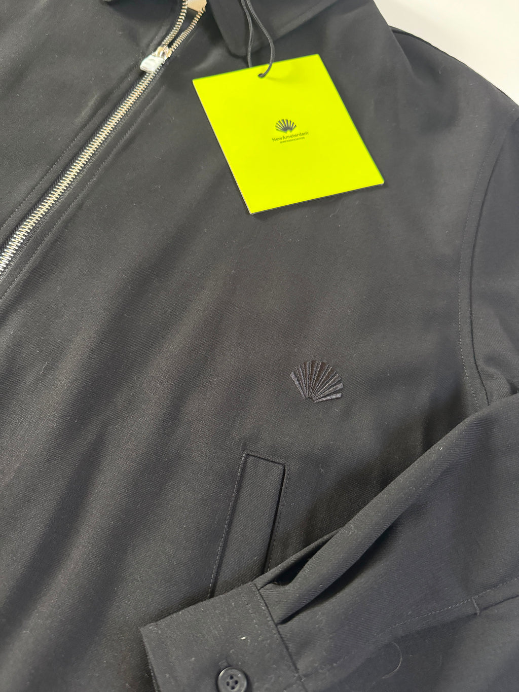 New Amsterdam Surf Association Lined Wool Overshirt Jacket – Black